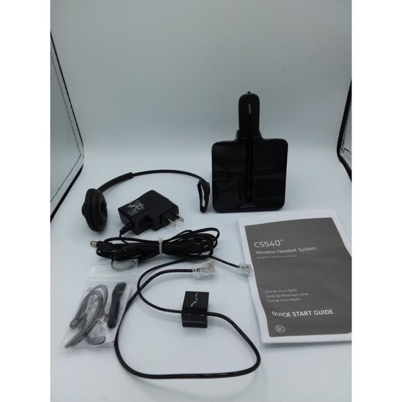 PlantronicsCS540 Convertible Wireless Headset System Black Untested - Picture 4 of 10